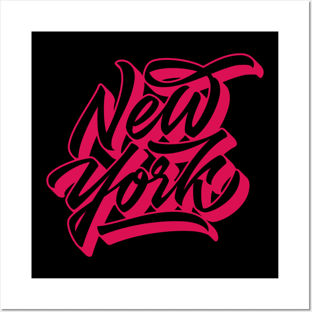 New York lettering in original style Wall Art by Already Original